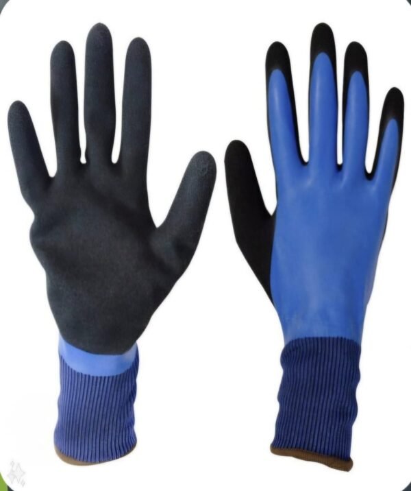 FULL DIPPED NITRILE AND RUBBER COATED GLOVES