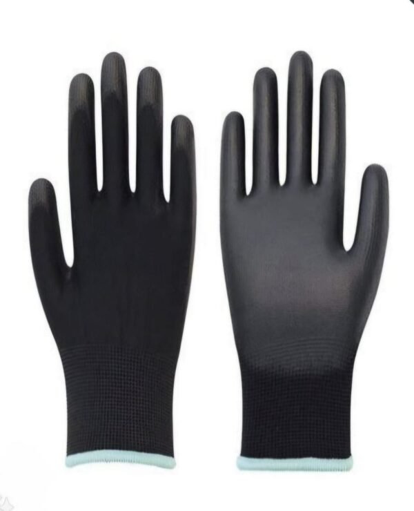 BLACK PU GLOVES