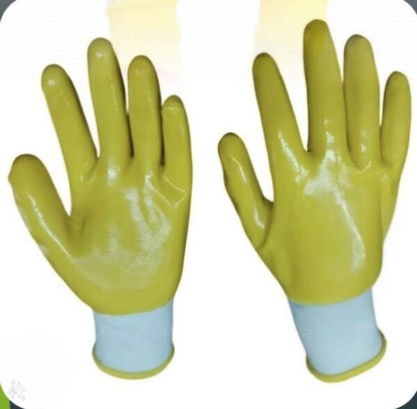YELLOW NITRILE FULL DIPPED GLOVES